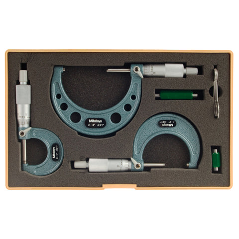 Mechanical Micrometer Set,  0-3 In, .001 In