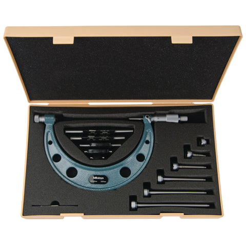 Mechanical Micrometer, 0-150mm, 0.01mm Interchangeable Anvil