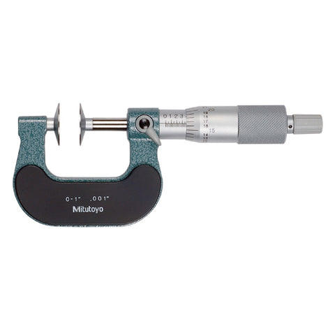 Mechanical Micrometer, Disk, 0-1 In, .001 In, RS