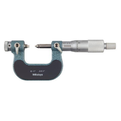 Mechanical Micrometer, Screw Thread, 0-1 In, .001 In, RS, WA 