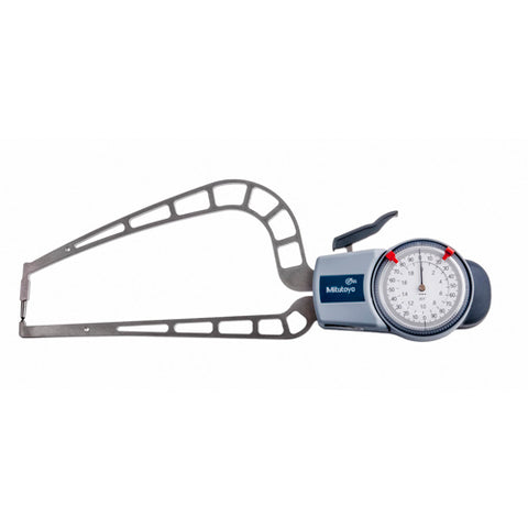 Dial Caliper Gage, EXT, 2"/50.8MM, 169MM DPTH