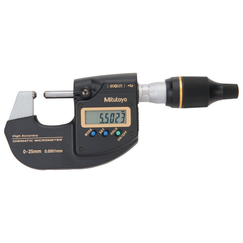 Digimatic Micrometer, MDH, 0-25mm, .0005mm-Sw