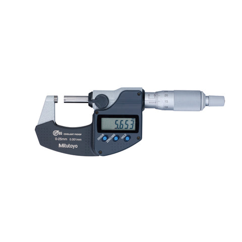 Digimatic Micrometer, 0-25mm, .001mm, NO, RS