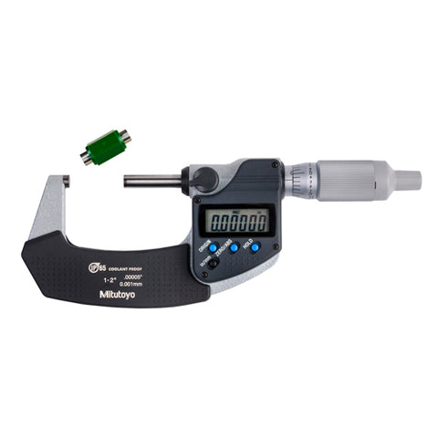 Digimatic Micrometer, I/M 1-2 In, .00005 In, NO, RT
