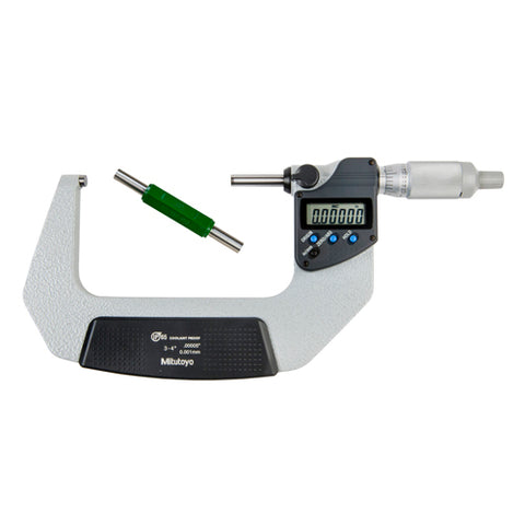 Digimatic Micrometer, I/M 3-4 In, .00005 In, NO, RT