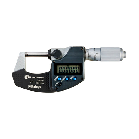 Digimatic Micrometer, I/M 0-1 In, .00005 In, NO, FT