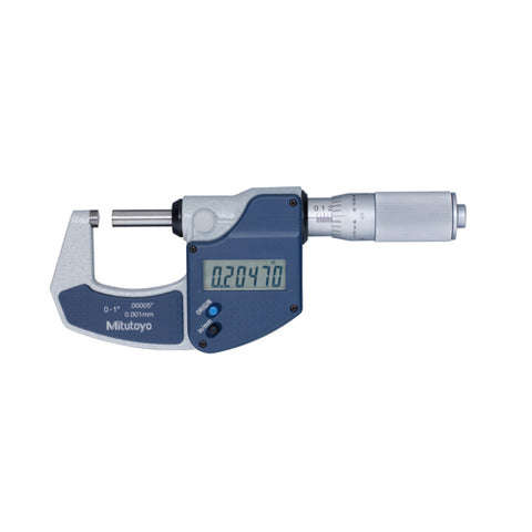 Digimatic Micrometer, Lit, I/M 0-1 In, .00005 In, NO, FT