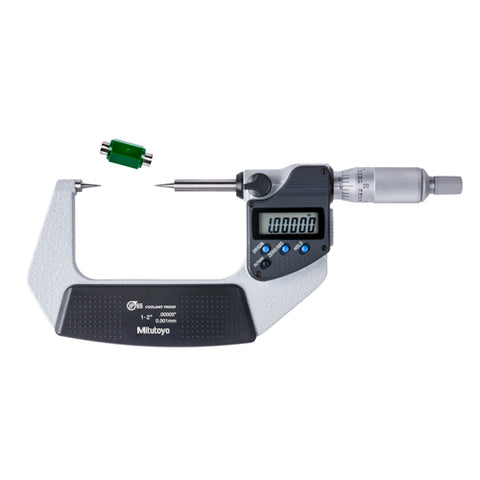 MICROMETER, POINT, 15°, 1-2", .00005"/0.001MM, IP65