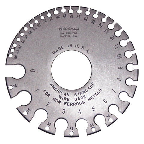Wire Gage, American Standard, 0-36 
