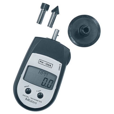 Digital Tachometer,Contact, 1-25K RPM